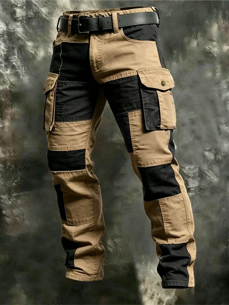 Street Fashion Art - Pantalon Cargo en Coton pour Homme,