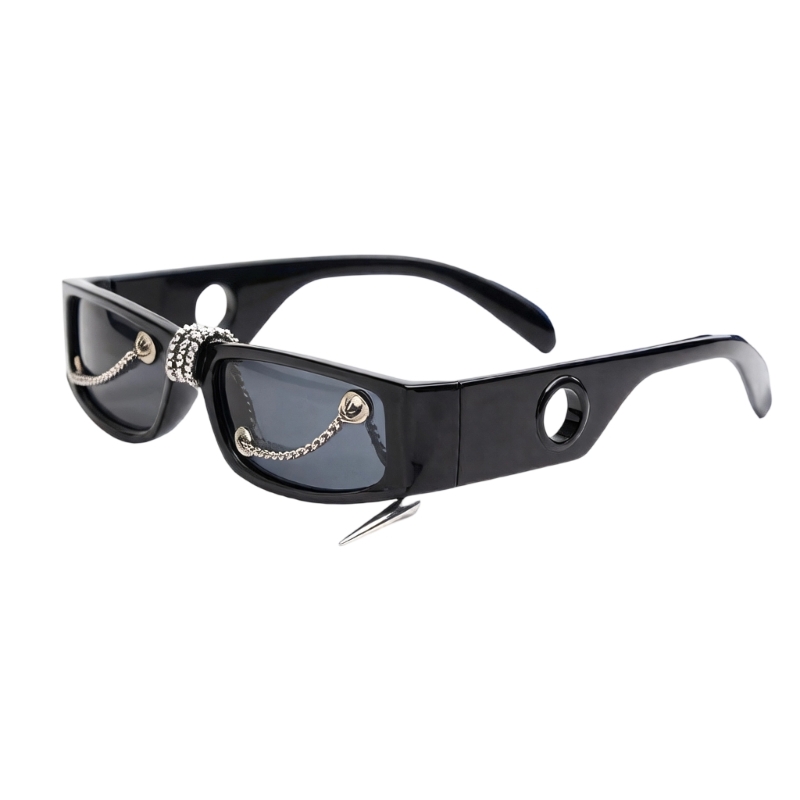 Street Fashion Reference - Lunettes soleil carrées unisexes, tendance, avec