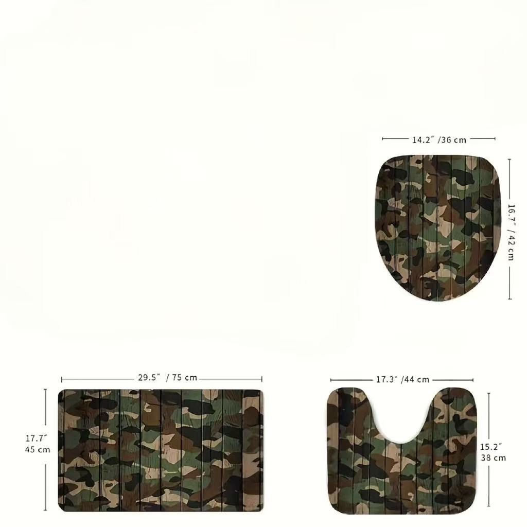 Camo Pattern Set - Tapis de salle de bain camouflage