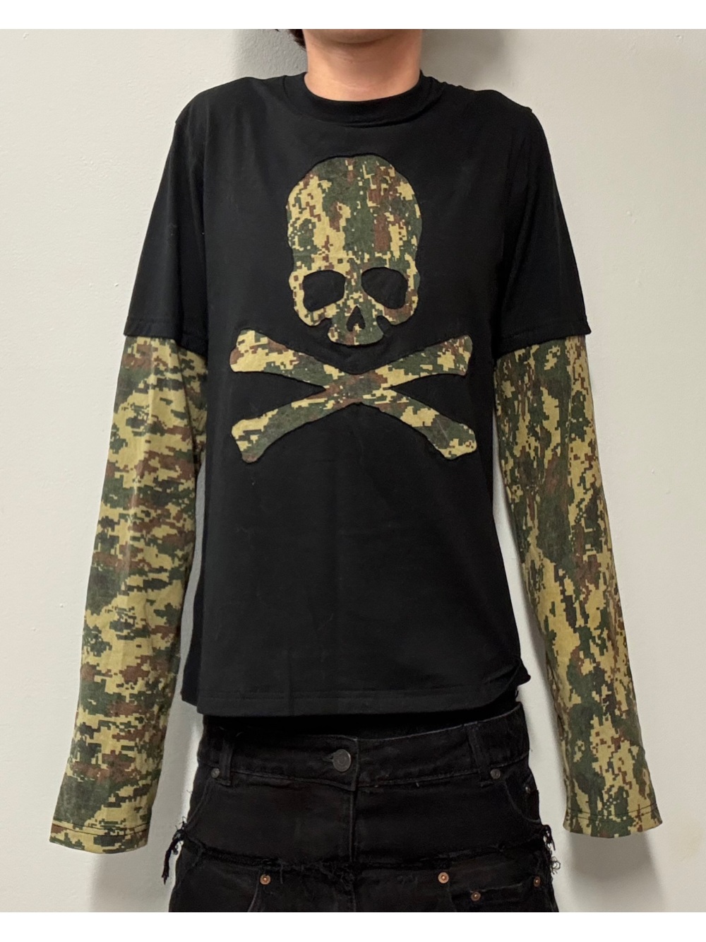 Street Fashion Punk - 2026 nouveau camouflage rétro américain squelette