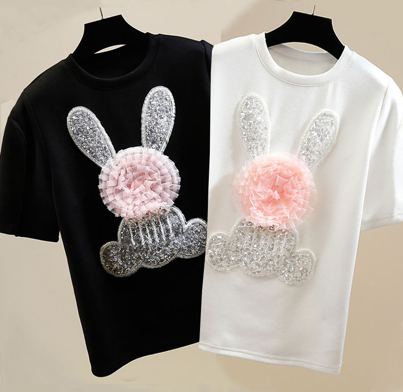 Street Fashion Shanghai - RapIndustry-T-shirt à manches courtes pour femme,