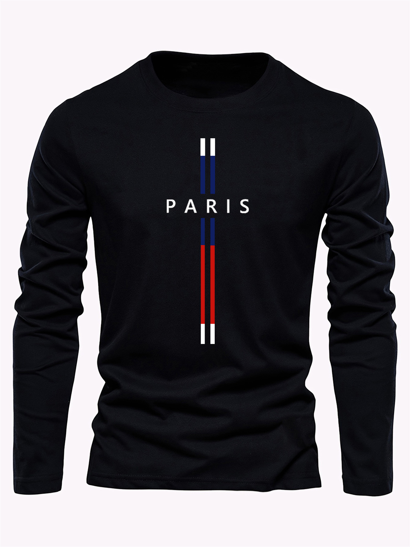 Street Fashion In Paris - T-shirt à manches longues pour homme,