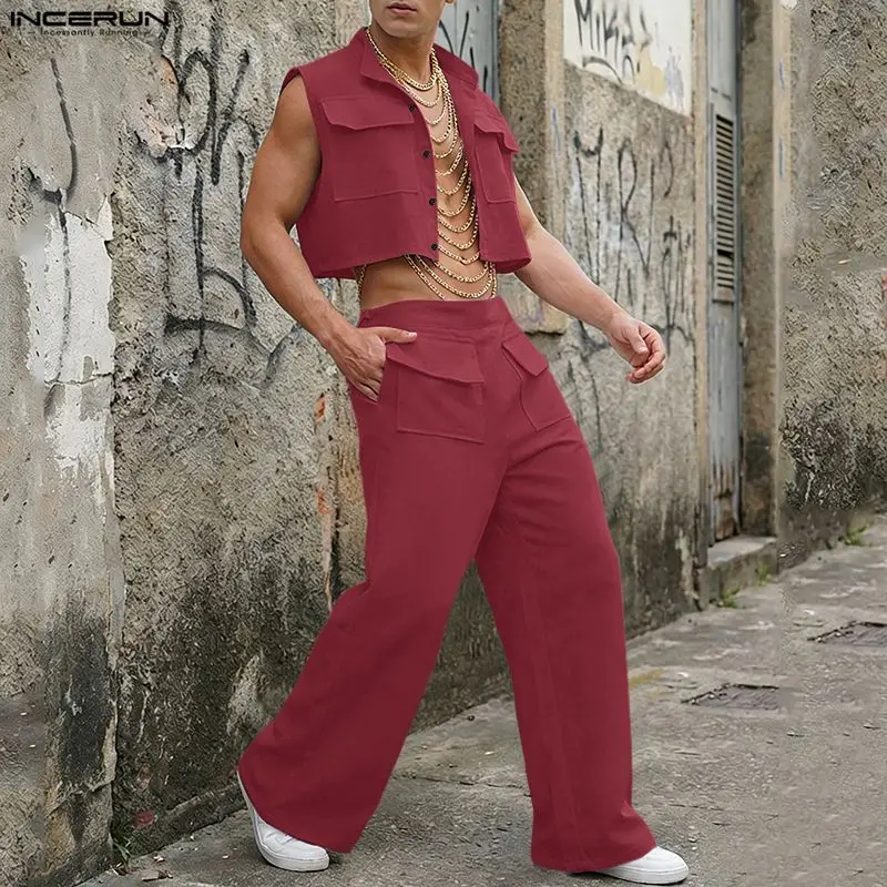 Fashion Streetwear - INCERUN Ensembles Homme – Haut Court