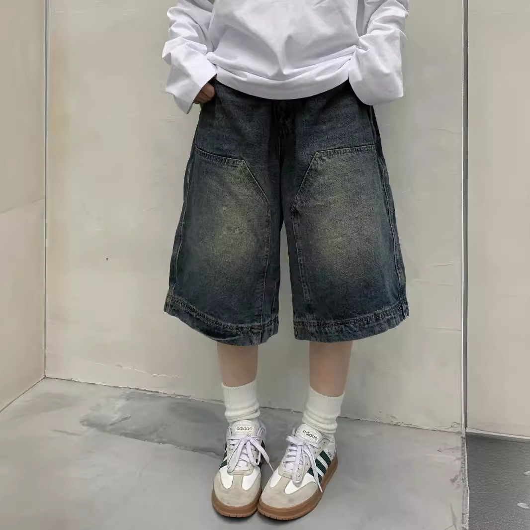 Street Fashion Art - Femmes Y2K Vintage Baggy Jean Shorts