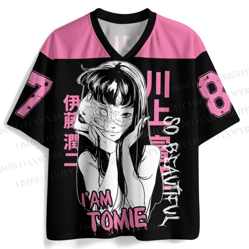 Street Fashion Japan - T-shirt de sport Y2K Junji Ito