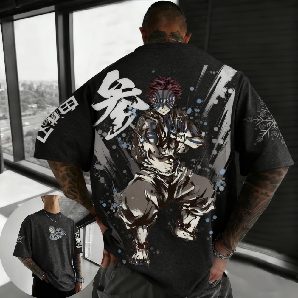 Street Fashion Japan - T-shirt d'été grande taille imprimé Demon