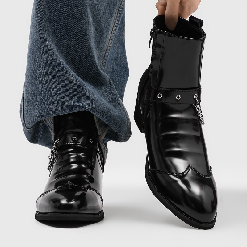 Street Fashion High End - Bottes Chelsea populaires pour hommes avec