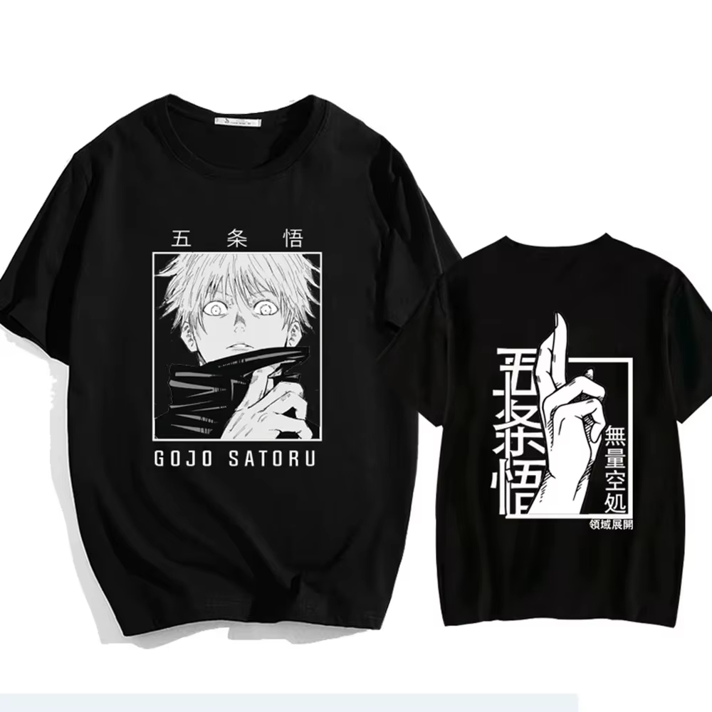 Street Fashion Japan - Nouveau T-shirt ample imprimé Gojo Satoru
