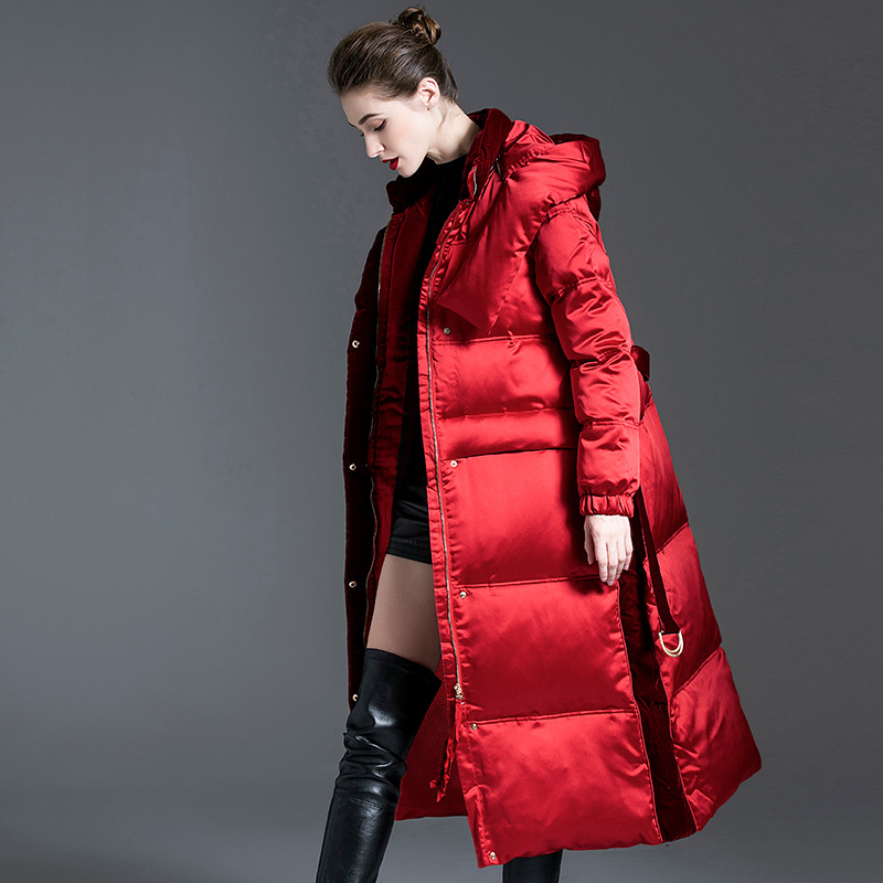 Street Fashion High End - Manteau à capuche en duvet de