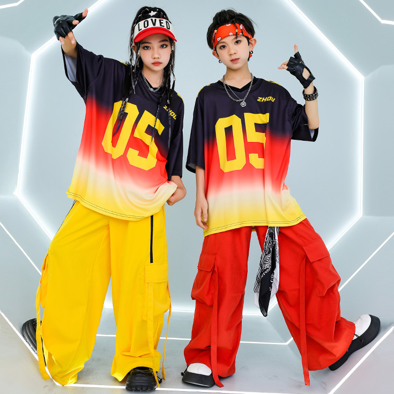Street Fashion Boy - Sweat-shirt et pantalon cargo K-pop pour