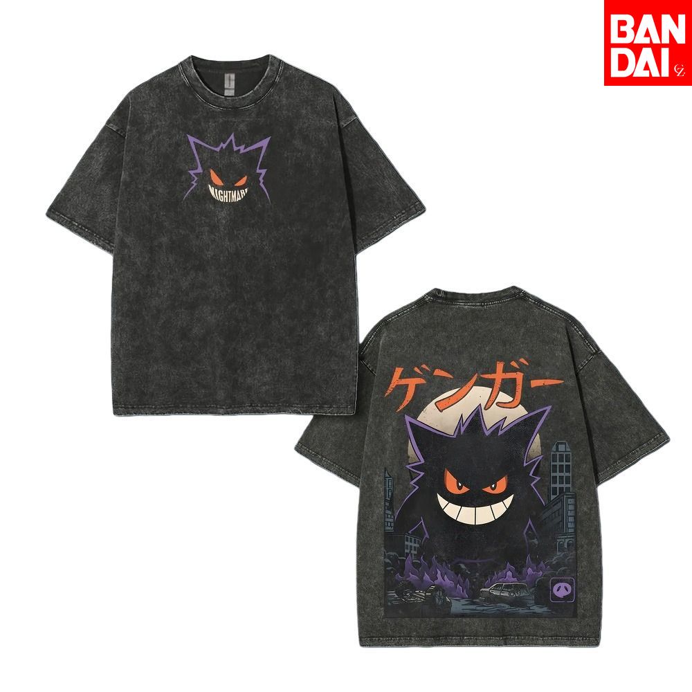 Street Fashion Japan - T-shirt Homme Pokémon Gastly Haunter Gengar