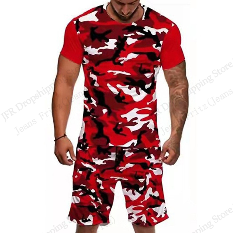 Camo Pattern Set - Ensemble T-shirt et Short Camouflage 3D