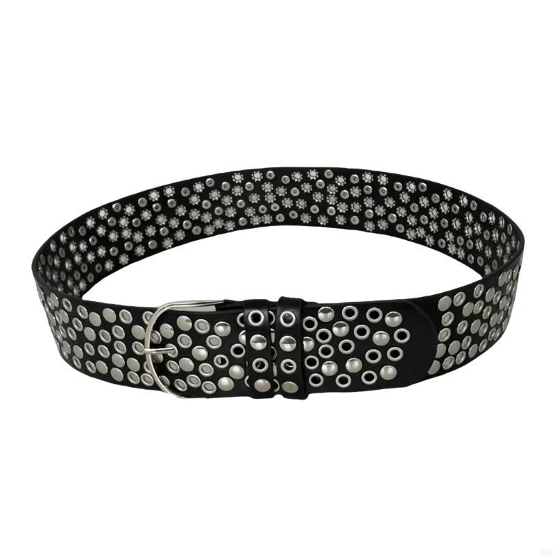 Street Fashion Reference - Ceinture cloutée à rivet punk avec