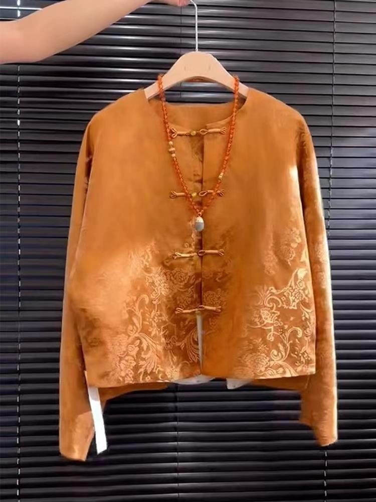 Street Fashion High End - Nouveau haut Song Jin en satin