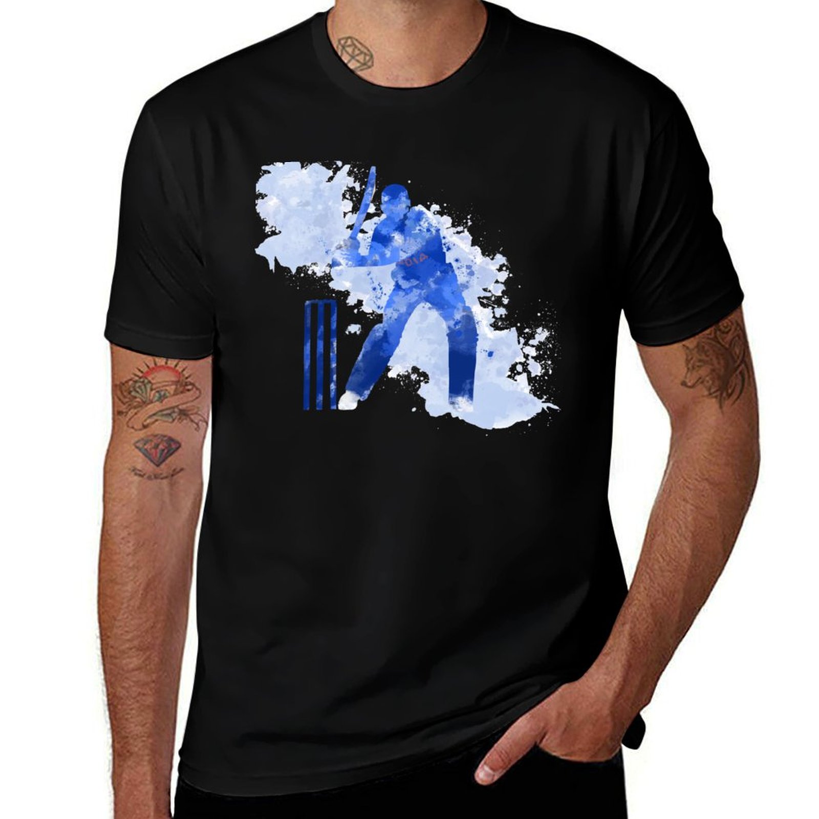 Street Fashion India - INDIA CRICKET - BATSMAN T-shirt à