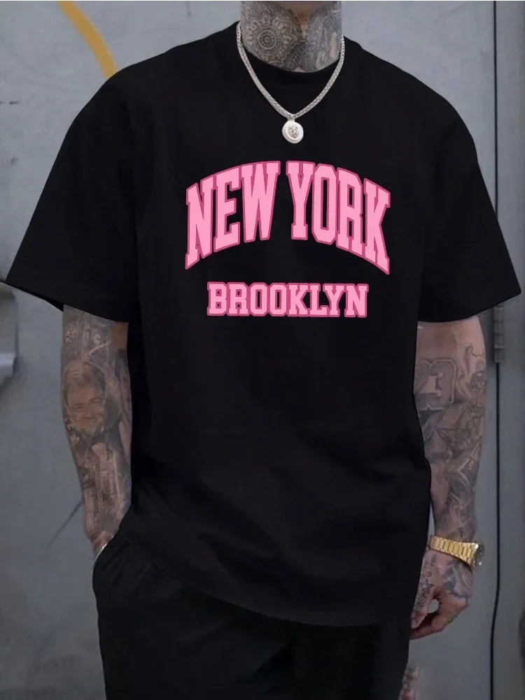 T-shirt d'été en coton à manch - Street Fashion Of New York avis et prix