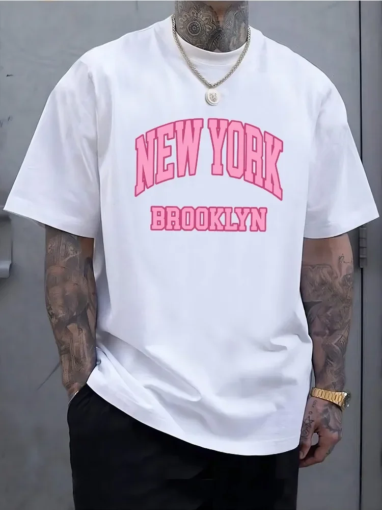 T-shirt d'été en coton à manch - Street Fashion Of New York avis et prix