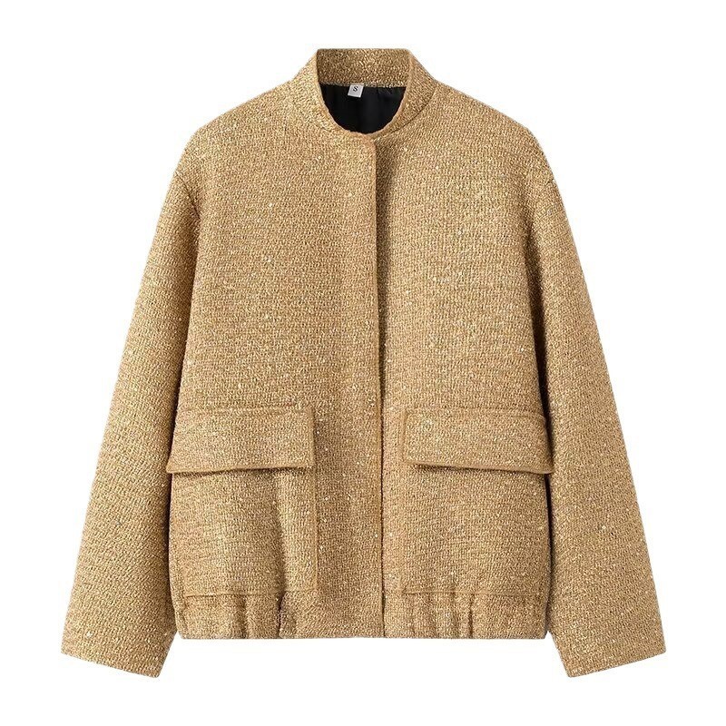 Veste bombardier à paillettes  - Street Fashion Shanghai avis et prix