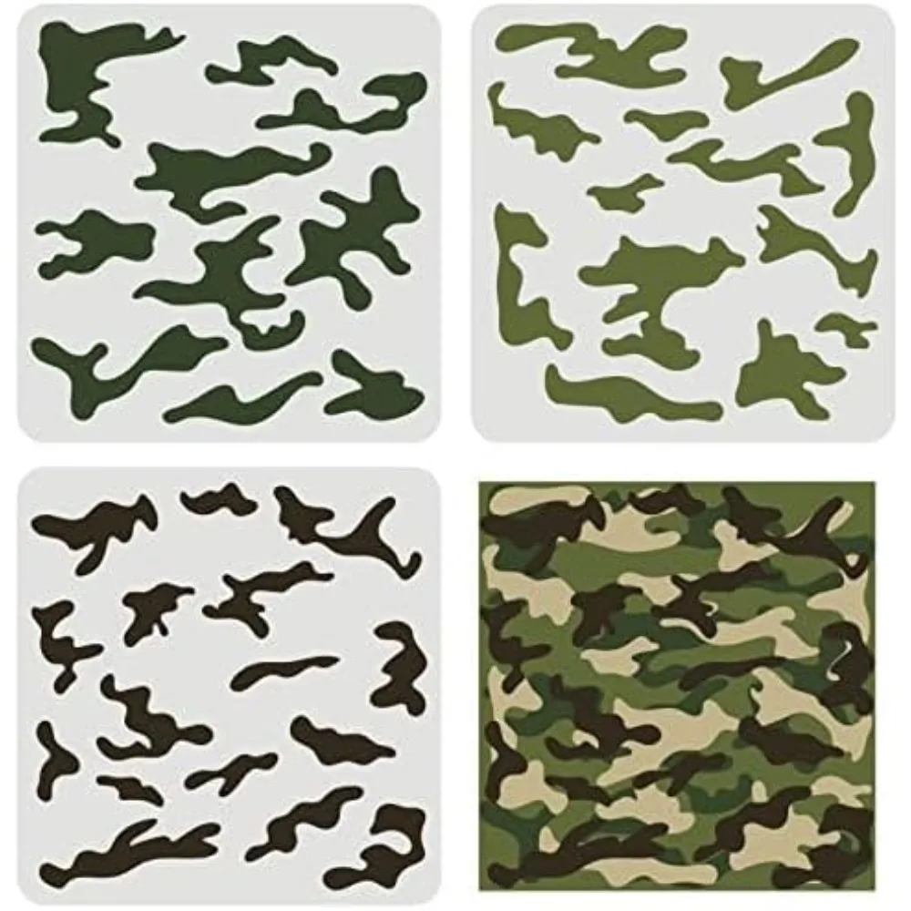 Kit de 3 pochoirs de camouflag - Camo Pattern Set avis et prix