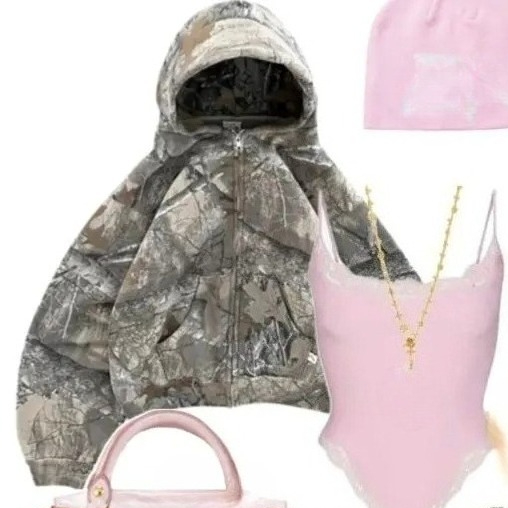 Y2K costume femmes Vintage ann - Camo Pattern Set avis et prix