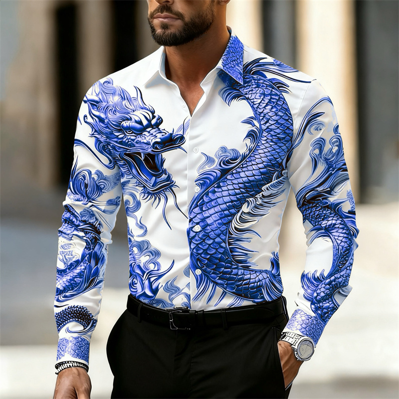Chemise pour homme à manches l - Street Fashion Shanghai avis et prix