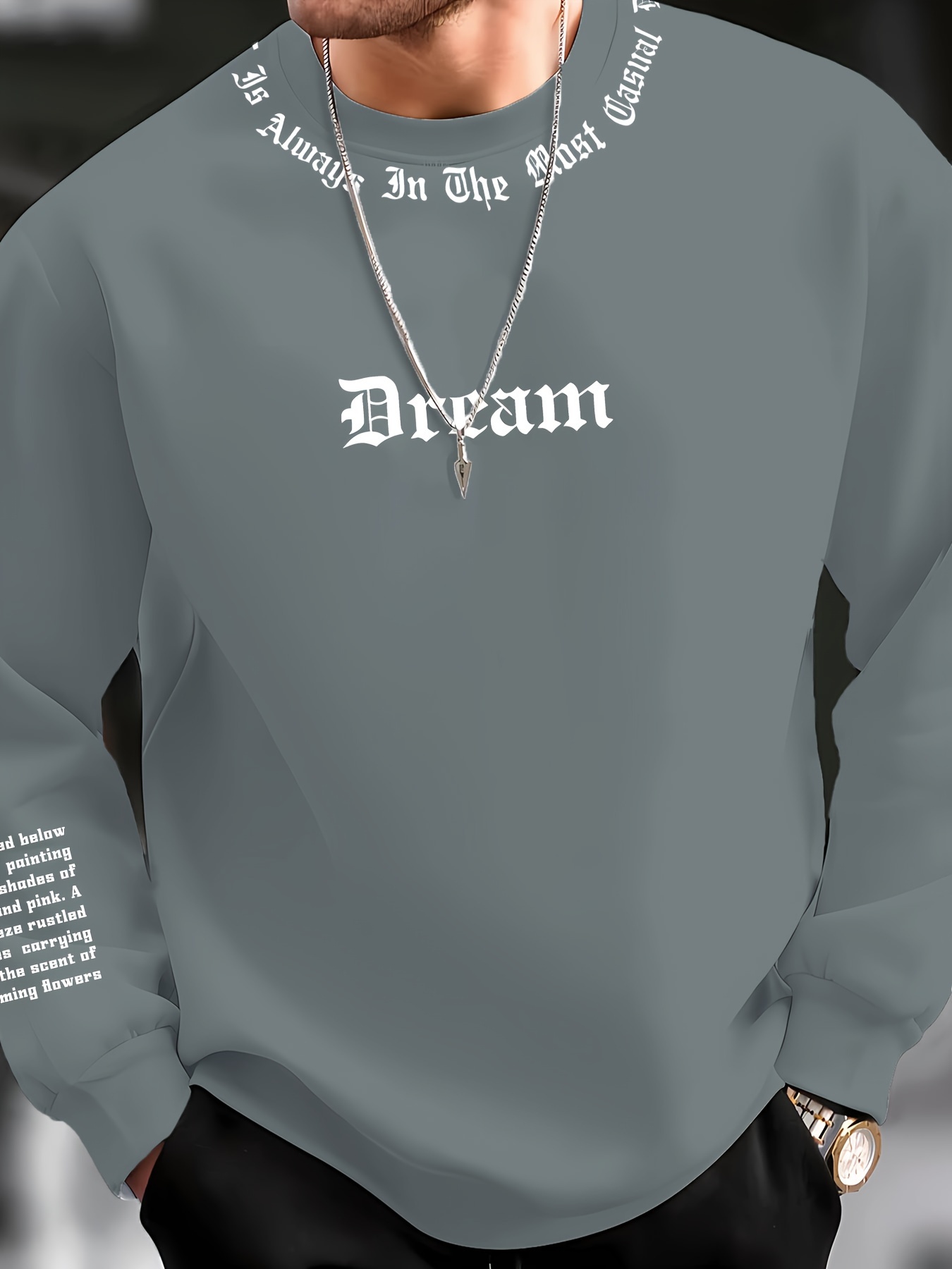 Sweat-shirt à col rond pour ho - Fashion Streetwear avis et prix