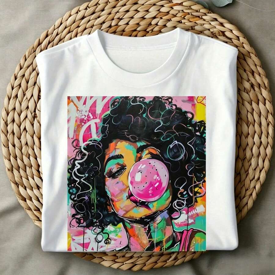 T-shirt graphique décontracté  - Italy Fashion Street avis et prix
