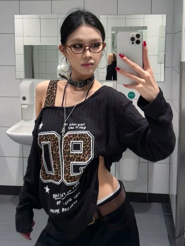 T-shirt Y2K patchwork imprimé  - Fashion Streetwear avis et prix