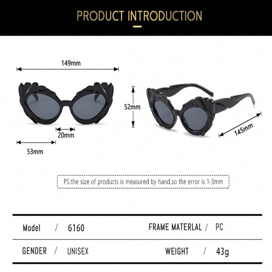1 paire de lunettes œil-de-cha - Street Fashion High End avis et prix