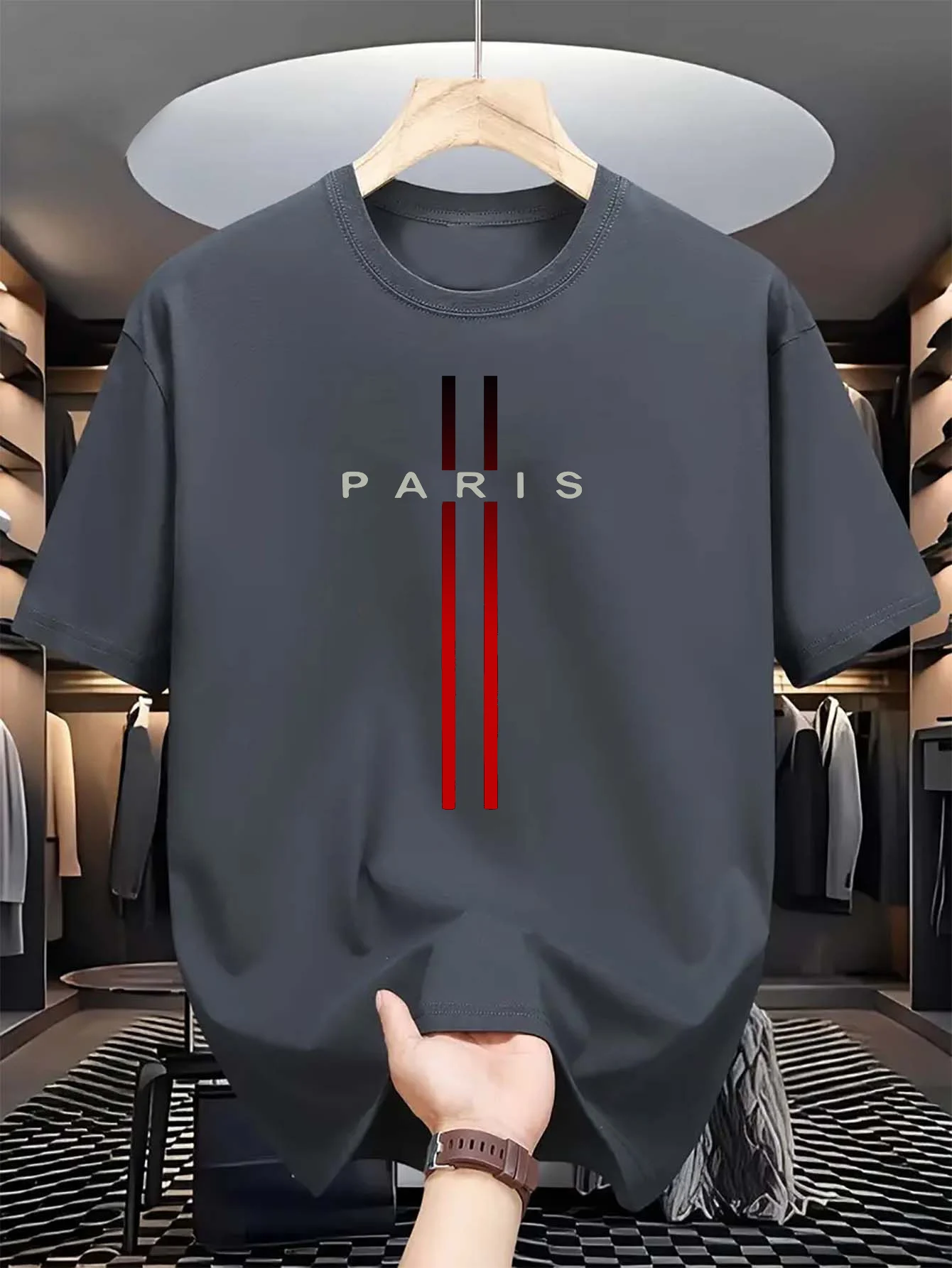 T-shirt décontracté d'été pour - Street Fashion In Paris avis et prix