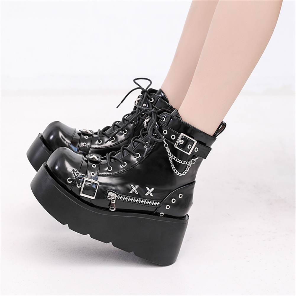 Nouvelles Bottes Gothiques à P - Street Fashion Punk avis et prix