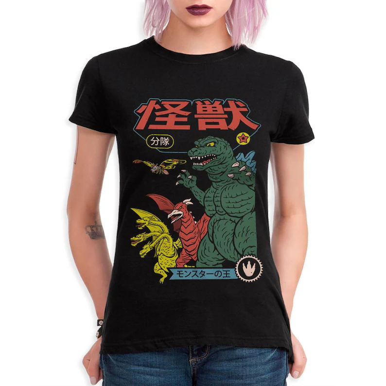 T-shirt graphique Godzilla Goj - Street Fashion Japan avis et prix