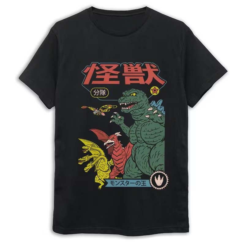 T-shirt graphique Godzilla Goj - Street Fashion Japan avis et prix