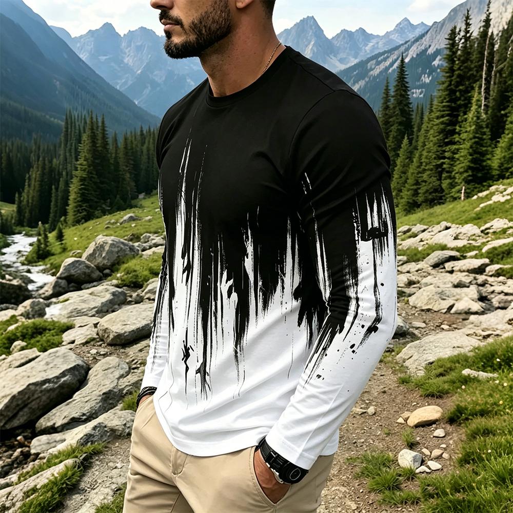T-shirt à manches longues dégr - Fashion Streetwear avis et prix