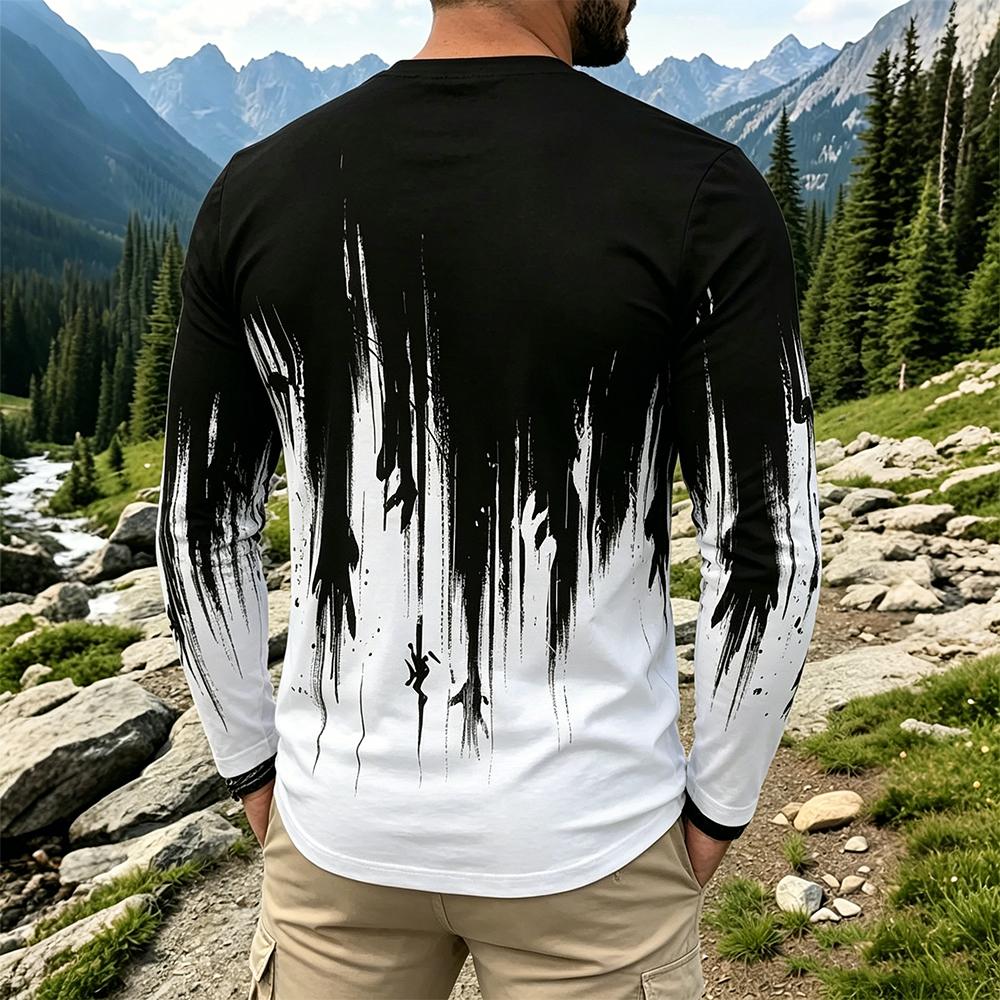 T-shirt à manches longues dégr - Fashion Streetwear avis et prix